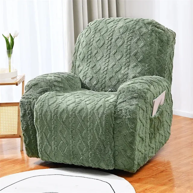 Chair Covers Thicken Plush Recliner Sofa Cover Soft Velvet Lazy