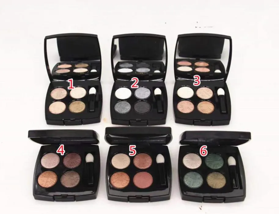 새로운 4 컬러 아이 섀도우 팔레트 반짝이 옴 브레 A Paupiepes effets 배수 Shimmer Eyeshadow 6pcs8902070