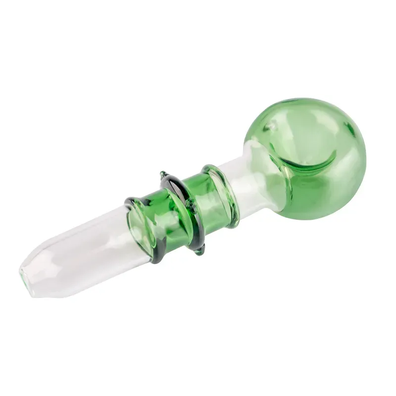 Approx 4.5 Inches Pyrex Glass Straw Tube Oil Burner Water Pipe with 38mm OD Ball Glass Tobacco Pipe Oil Rigs For Smoking