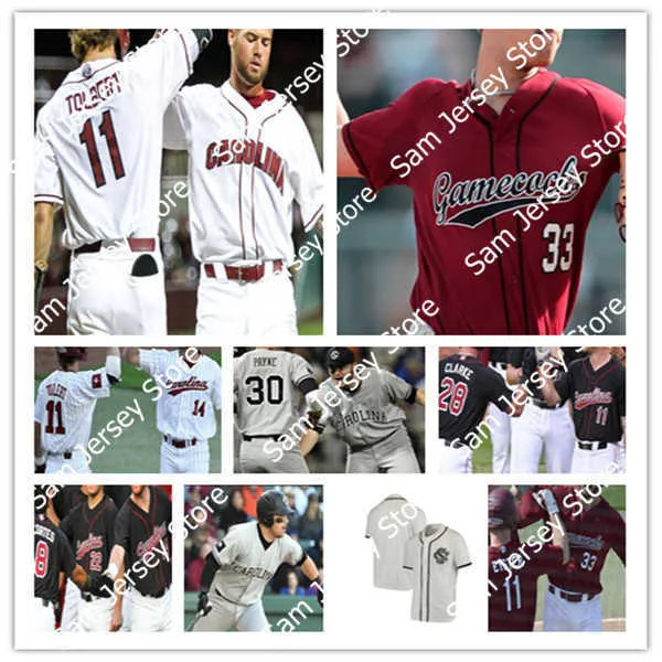 Save Big on Bulk Usc Gamecock Jersey Custom USC South Carolina Gamecocks  Baseball Jersey Eyster, Belk, Wimmer, Braswell, Sightler, Madden, Burgess, 