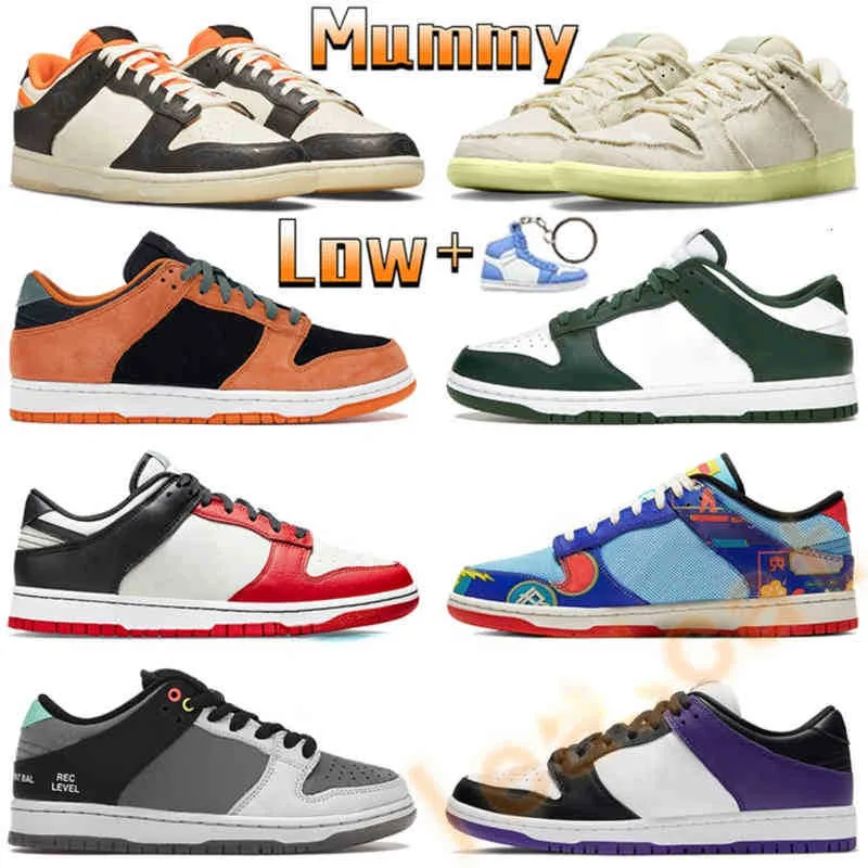 with Box Dunker 2022 Men Casual Sports Shoes Mummy Prm Halloween Low Sneakers Varsity Green Ceremic Habbibi 75th Anniversary Chicago Court Purple Zebra Mens