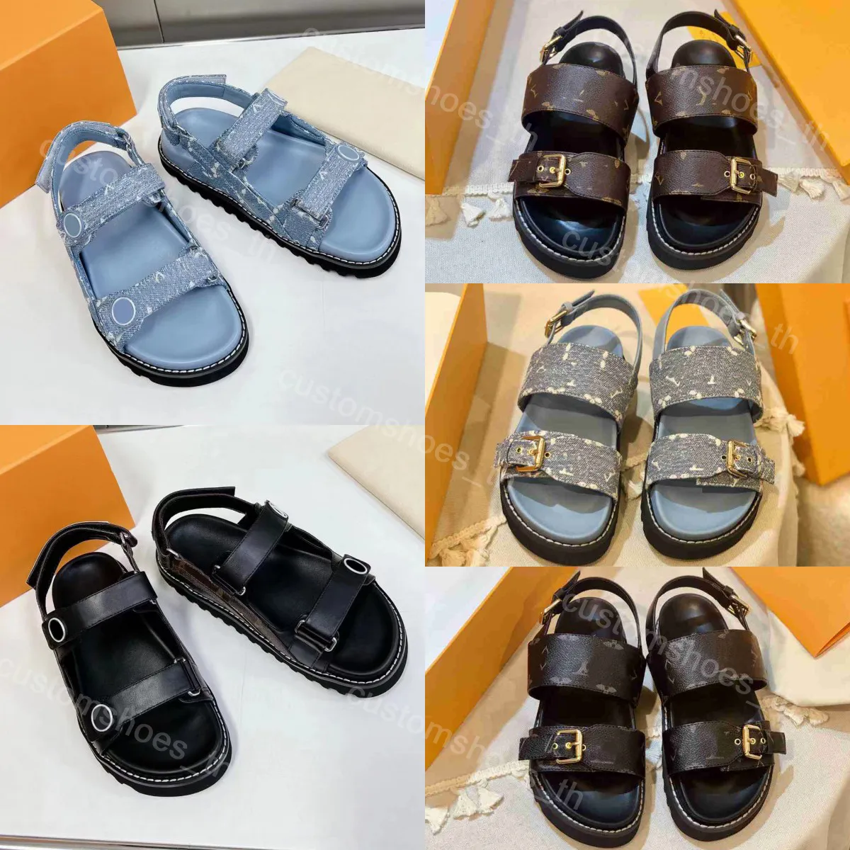 Designer Sanuk Shoes Paseo Comfort Sandals Women Luxury Sanuk Shoes Rubber  Flat Mules Loafers Presbyopia Printing Leather Slippers Platform Buckle  Sandal Denim 35 42 From Brandshoes_th, $55.57