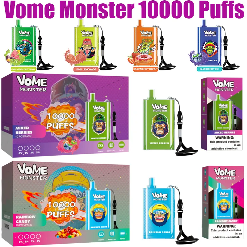 Original Vome Monster 10000 Puffs Vape Disposable E Cigarettes 0