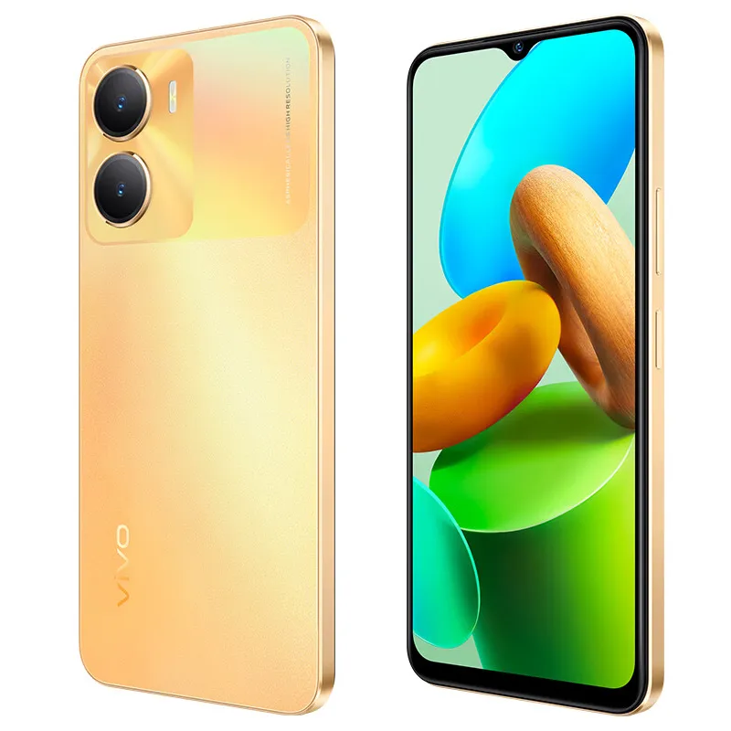 Original vivo Y53T 5G Mobiltelefon Smart 6GB 8GB RAM 128 GB 256 GB ROM OCTA CORE MTK DIMENSITY 700 Android 6.51 "Fullskärm 13MP 5000mAh Face Wake Fingerprint ID mobiltelefon