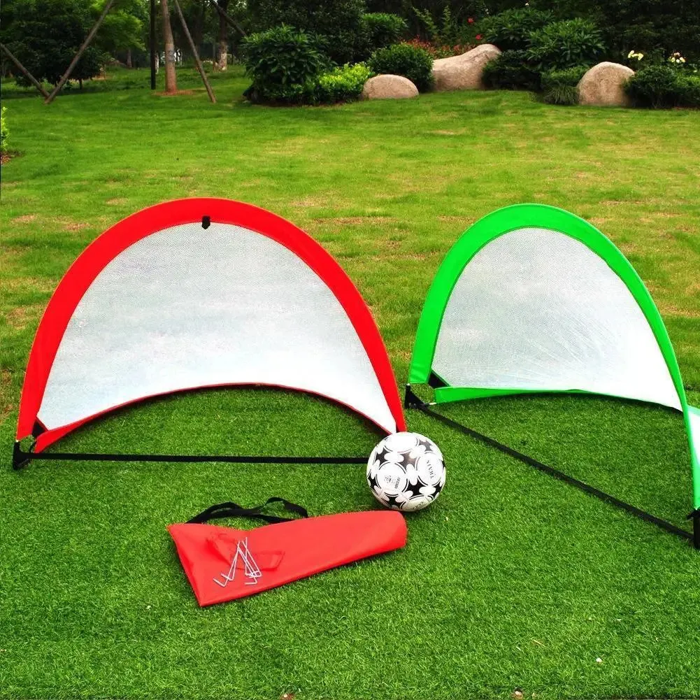 Balls Folding Football Goal Portable Durable Soccer Goal Net Fold Training Goal Net Children Indoor Outdoor Play Toys 5 Colors 231124