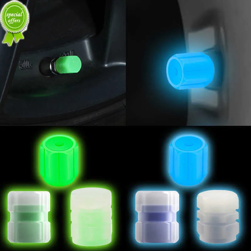 Universal Car Luminous Valve Caps Auto Motorcycle Wheel Tire Incandescente Valve Cover Pneumatico Mozzo della ruota Styling Decor Accessori per auto