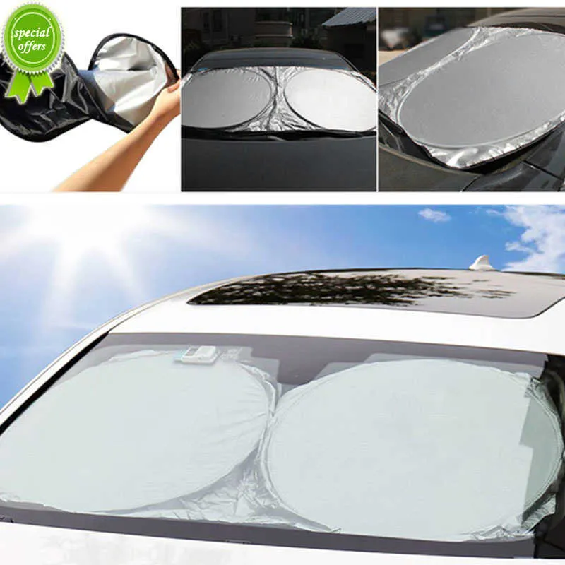 Słońce Sunshade Cover Auto przednie okno Ochrona Ochrony UV Odblaskowe słońce przednie tył Składane akcesoria samochodowe