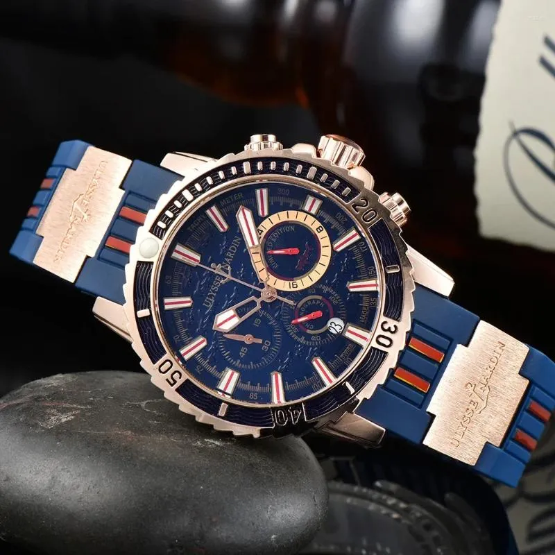 Men s Black Quartz Watch with Unique Strap Luxury Resin Rubber Design Oval Dial Shock Resistant 2024 Limited Edition