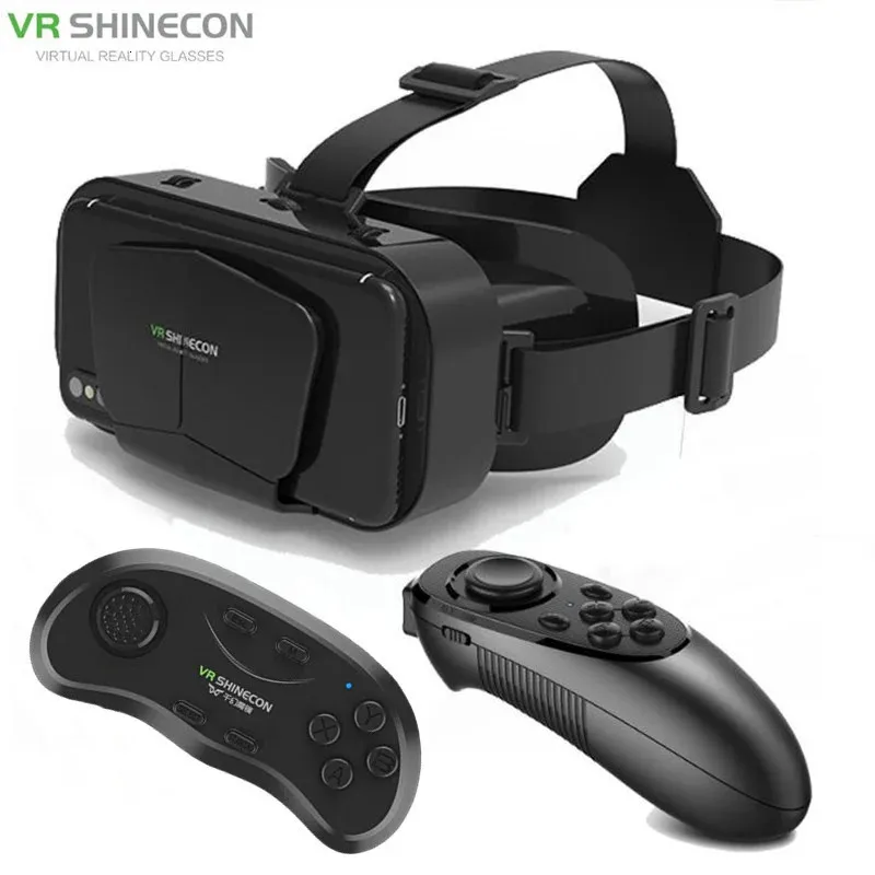 VR-Brille, Original G10 IMAX, Riesenbildschirm, VR-Brille, 3D-Virtual-Reality-Box, Google-Karton-Helm für 4,7–7-Zoll-Smartphone, passender Joystick 231123