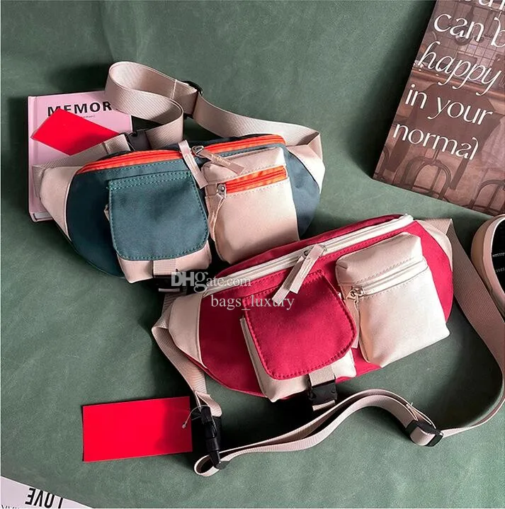 Designer Männer Casual Taille Taschen Große Kapazität Wasserdicht Geld Fanny Pack Geldbörse Teenager Reise Brieftasche Brust Pack Zigarettenetui für Telefon