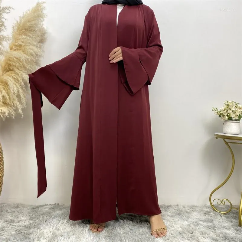 Vêtements ethniques Musulman Islamique Femmes Kaftan Khimar Jilbab Eid Mubarak Ramadan Robe Islam Abaya Robe Taxes Produits Turquie Arabe Poches