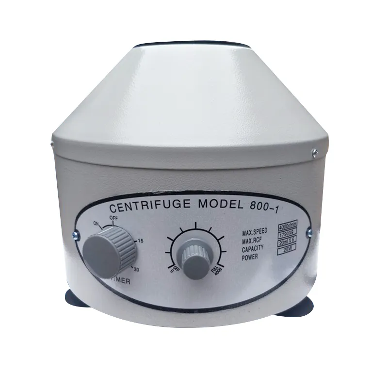 800-1 Låghastighet Electric Centrifuge 4000 rpm 1760G Laboratory Education Liquid Separate Machine Fat Prp Isolat Serum 20 ml Rör