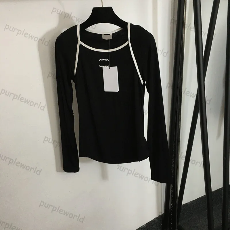 デザイナーベースシャツ刺繍Tシャツ女性スリムプルオーバースクエアネック長袖カジュアルボトムシャツ