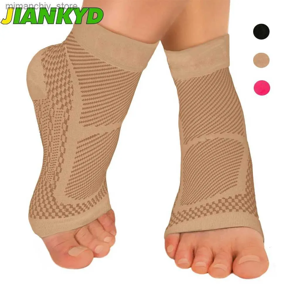 Support de cheville 1 paire de chaussettes de compression pour fasciite plantaire Seve pour tendinite d'Achille, douleurs articulaires, réduit l'enflure Q231124