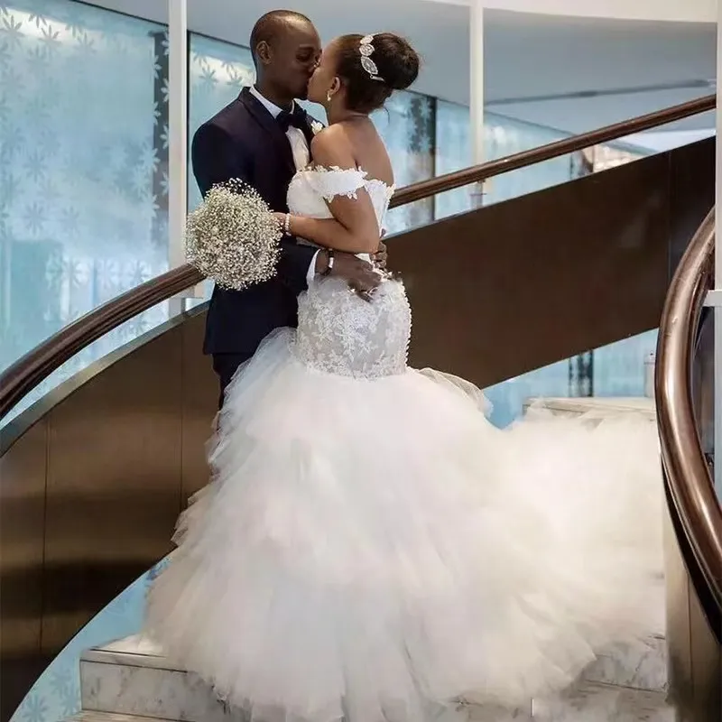 Romantic mermaid wedding dresses cheap