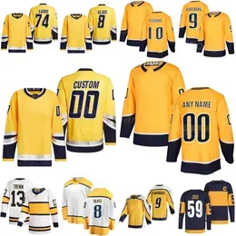 Custom Hockey 10 Colton Sissons Jersey Reverse Retro 75 Juuso Parssinen 74 Juuse Saros 13 Yakov Trenin 59 Roman Josi 82 Novak 9 Filip Forsberg 8 Cody Glass Kids Lady Man