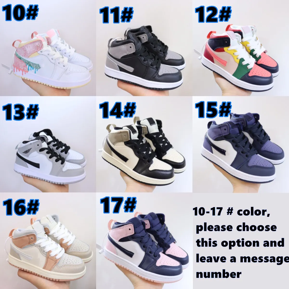 kids sneaker Kids Toddlers shoes Jumpman 1s 1 boys shoe Designer Boy Girls baby Sneakers children Basketball trainers kid shoe boy youth sneaker black