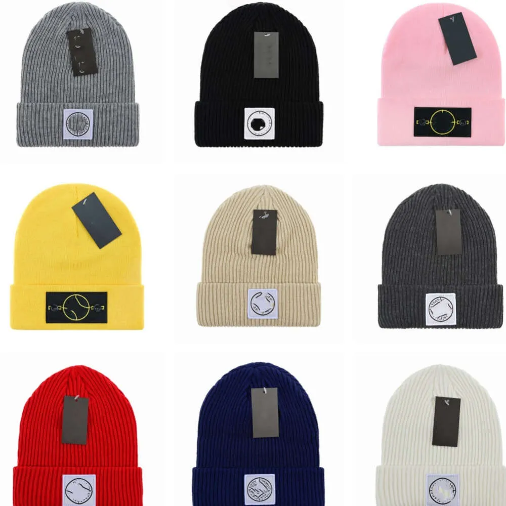 Designer BeanieSkull Caps Luxus Stone Beanie Island Marke Strickmütze Designer Cap Herren angepasste Hüte Unisex Kaschmir Buchstaben Casual Skull Caps Outdoor45 ZITD