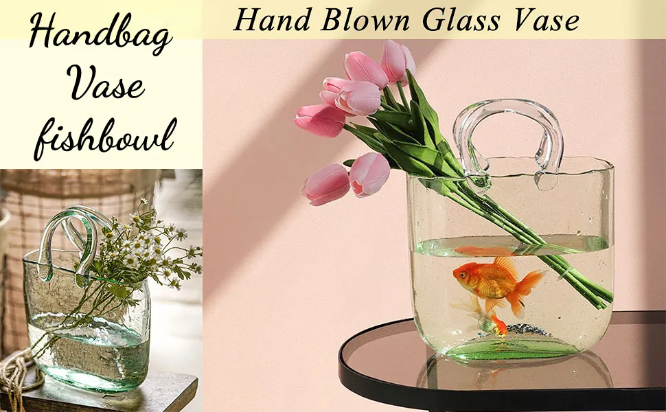 Glass Fish Bowl Vases Clear Glass Bag Glass Fish Bowl Vase Unique