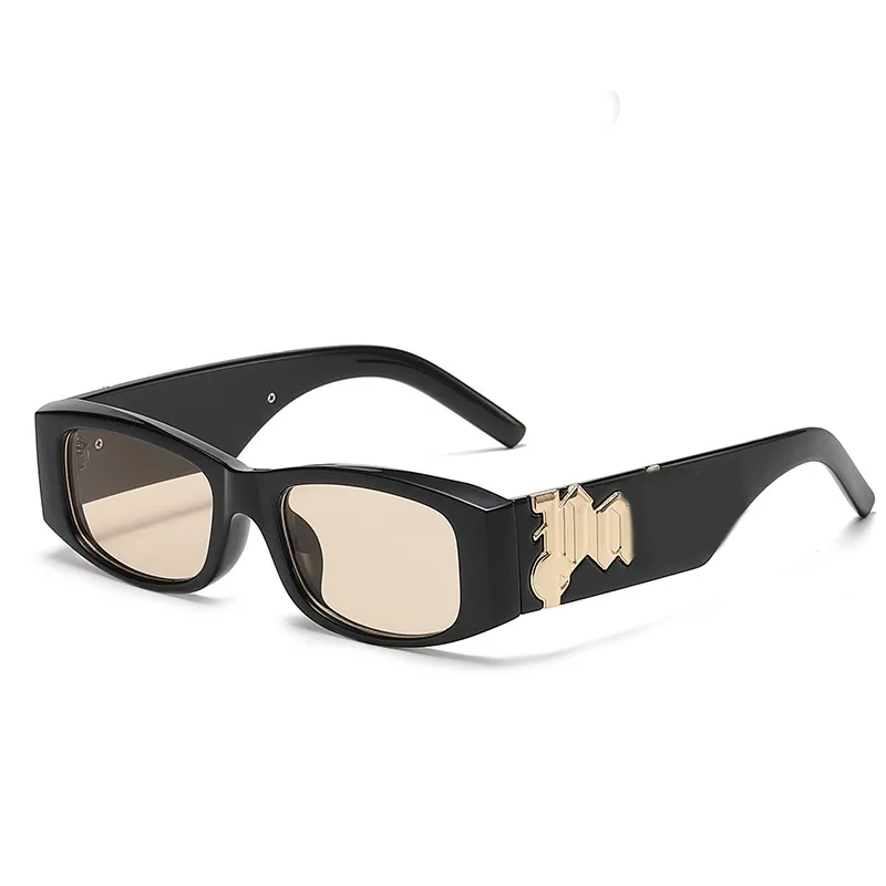 Designer Zonnebril Palms Mode Luxe voor Dames Zwart Punk Letter Hip Hop Shades Transparante Zonnebril Klassieke Letters Ga035