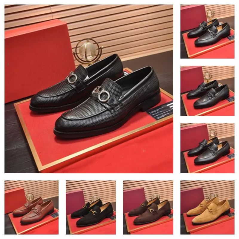 9 modèles de mocassins luxueux pour hommes en cuir de vachette à enfiler pour hommes, chaussures habillées formelles de styliste pour hommes, fête de mariage, bureau d'affaires, chaussures décontractées