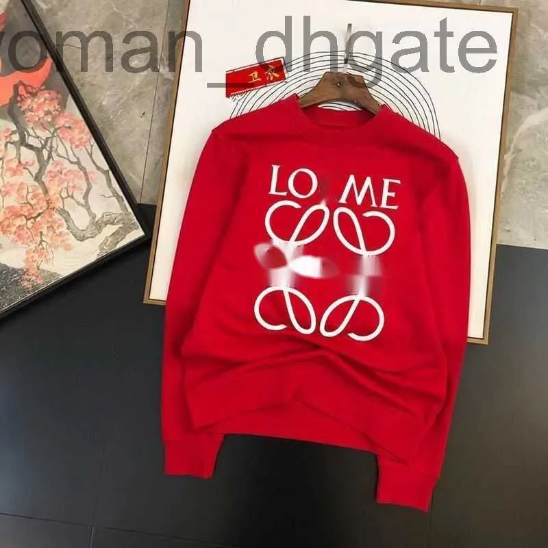 Erkek Hoodies Sweatshirts Designer Luxury Loes Klasik Sonbahar Spor Süveteri Gençlik Erkekler Baskı Mektubu Gevşek Yuvarlak Üst Moda HDWZ