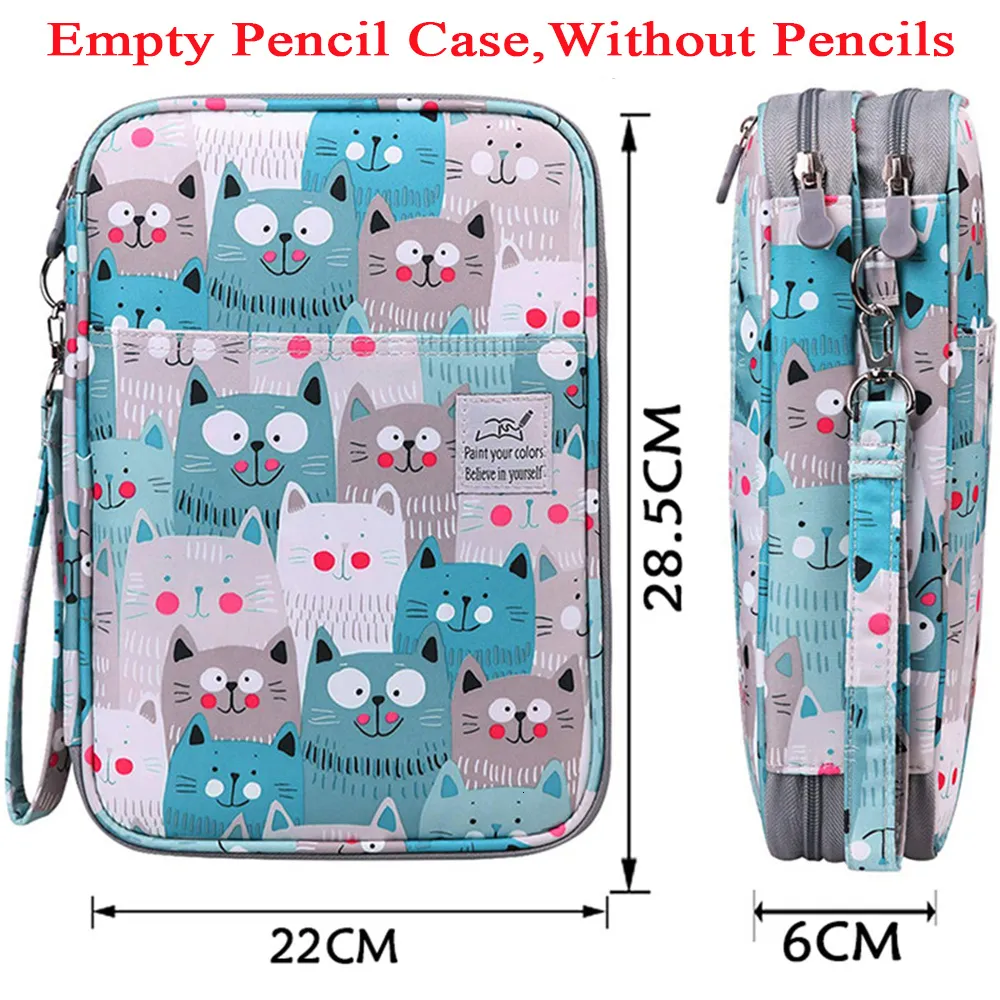 192 Slots Colored Pencil Case, Large Capacity Pencil Holder Pen Organizer  Bag wi