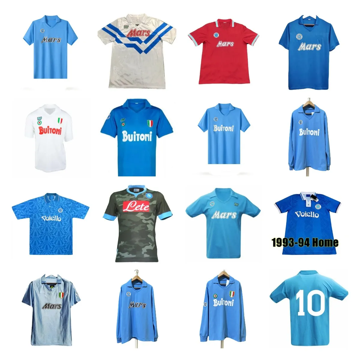 ナポリ レトロ サッカー ジャージ 1986 2024 マラドーナ サッカー