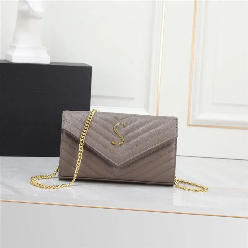 monogram envelope chain wallet