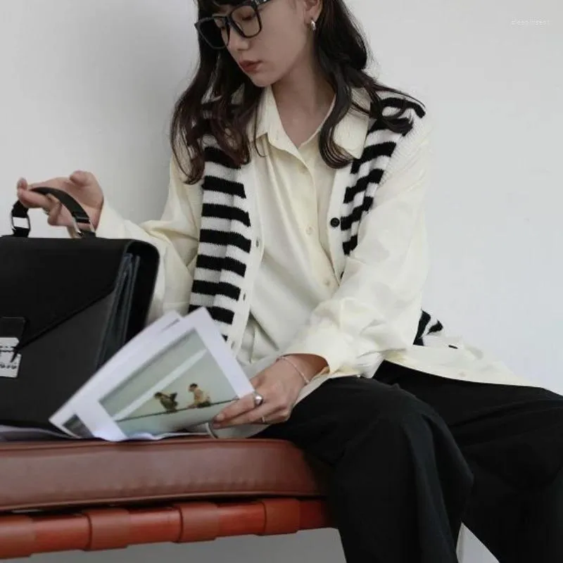 Женские блузки, модная однотонная рубашка в корейском стиле с длинным рукавом, женский офисный женский топ с завязками, блузка большого размера на пуговицах, женская рабочая одежда