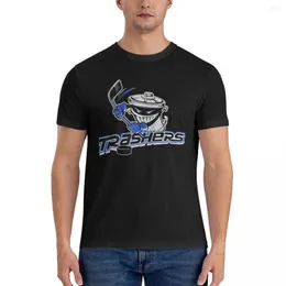 Men`s Polos Danbury Trashers Ice Hockey Vintage Tee UHL Classic T-Shirt Edition T Shirt Clothes Mens