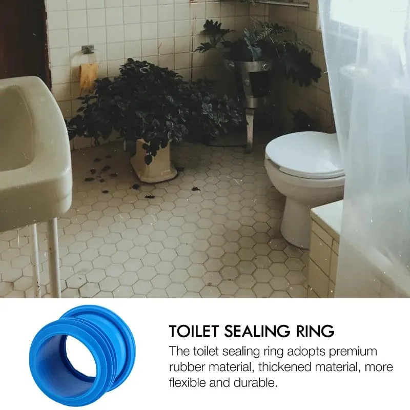 Kökskranar spolade tätning ersättande toalett tätning ring gummi prime skål lukt- resistent vax- fri monteringsdel för hembadrum