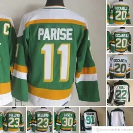 1980 Movie Vintage Hockey 20 Dino Ciccarelli Jerseys CCM Embroidery 23 Brian Bellows 11 J.P. PARISE 30 Jon Casey 91 Tyler Seguin Jersey Whit