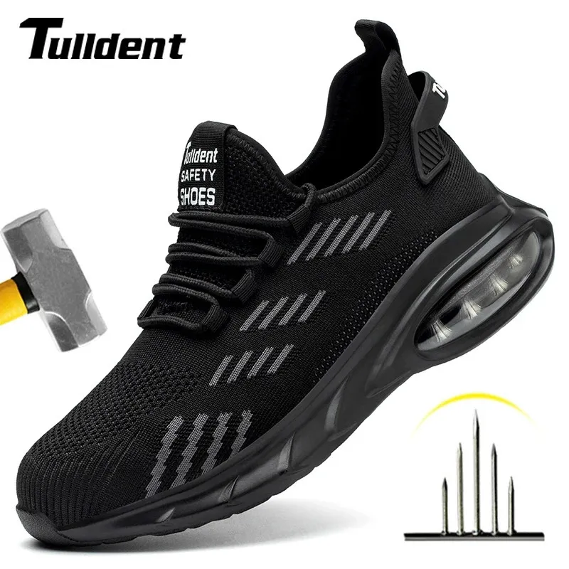 Chaussures habillées Travail Sécurité Hommes Baskets Acier Toe Protection Anticrevaison Bottes Indestructibles 231124