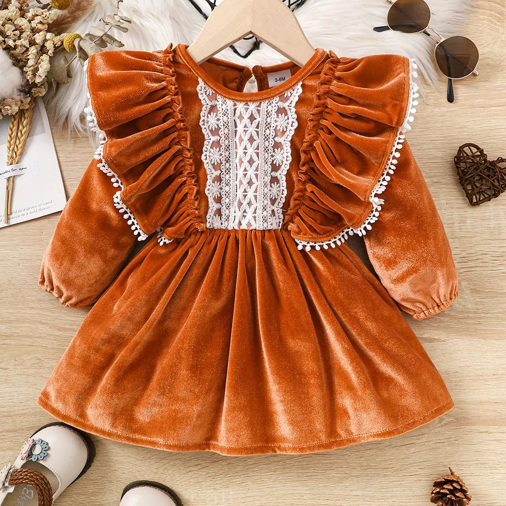 fitted lace wedding dress Black Red Velvet Dress for Girls Fancy Shining Stars Dresses Big Bow Girls Party Dresses Tulle Floor Length, Navy Blue / 8