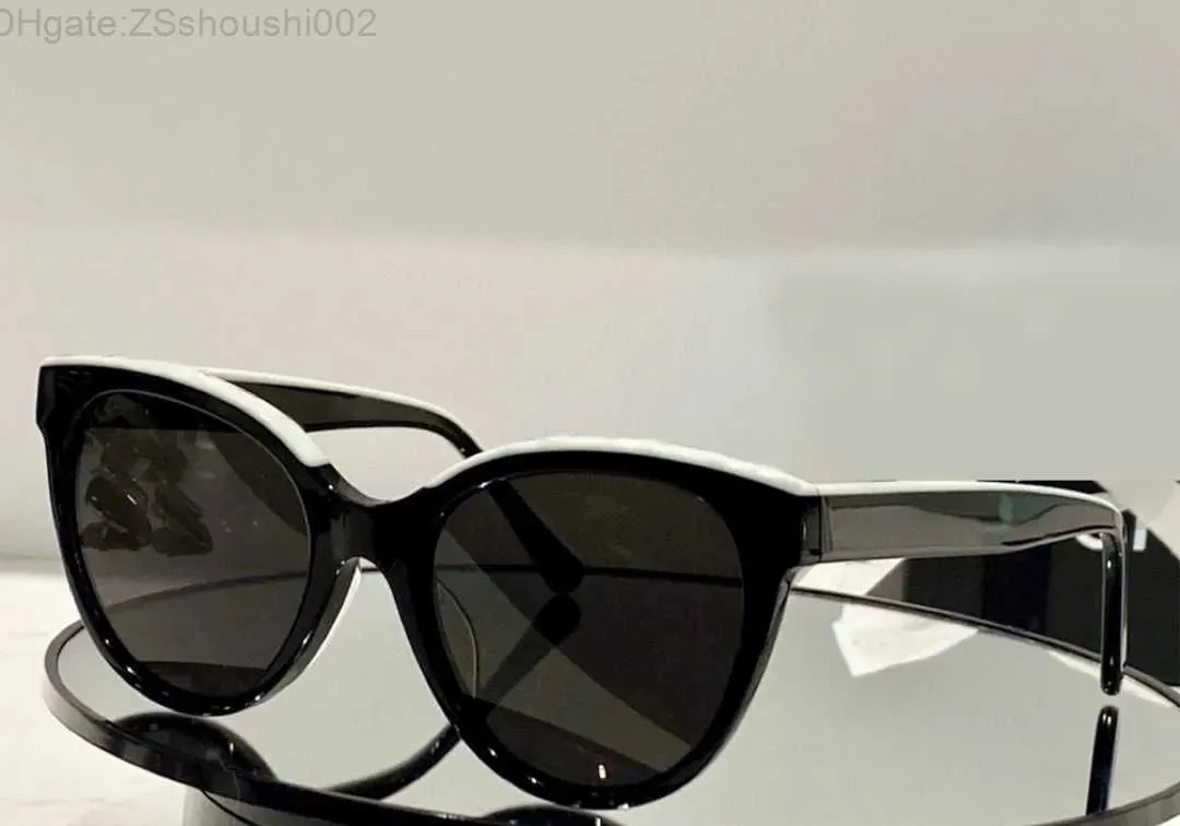 Womens Butterfly Sunglasses Sunglass Beige Black/Grey Lenses Cat Eye Sunnies UV400 Protection Eyewear with Box RPOF