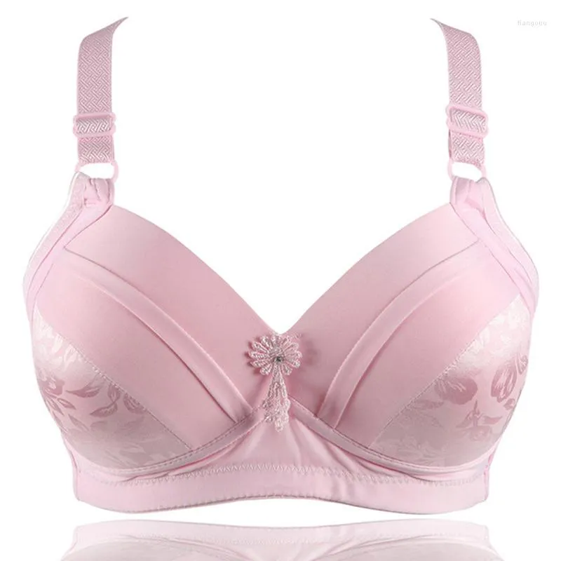 Breathable Wireless Push Up Cotton Bras For Older Women Bras For