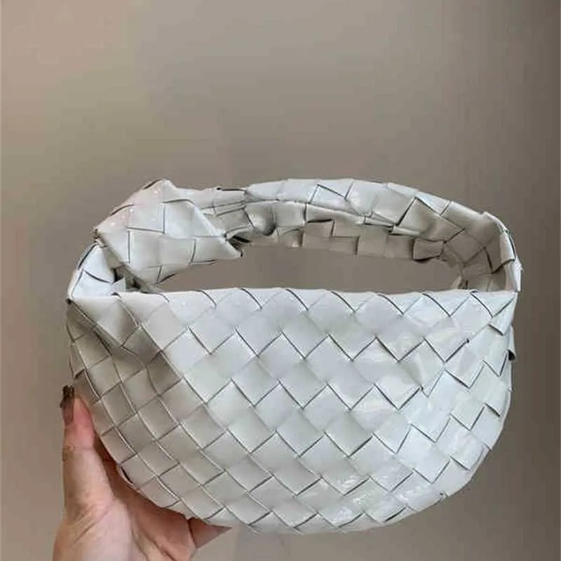 Tidig Jodie Bag Venetasbottegas Woven Handbags Top Designer Spring 22 Patent Leather Mini Cloted Round Hobo Hand Arm Pit