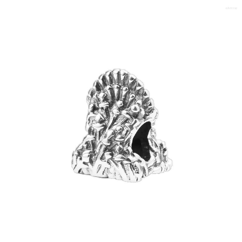 Loose Gemstones The Iron Throne Charm Sterling Silver 925 Beads For Jewelry Making Woman DIY Snake Chain Bracelets