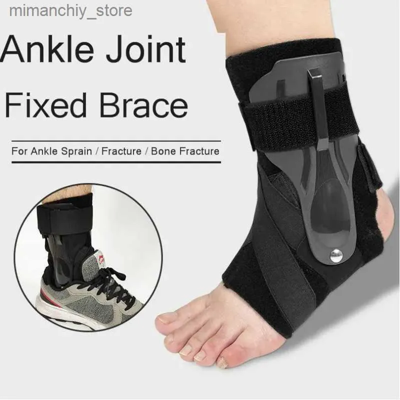 Ankle Support Ank Support Brace Foot Splint Guard Sprain Orthosis Frakturer Ank Strap Wrap för First Aid Plantar Fasciitis Heel Pain 1pcs Q231124