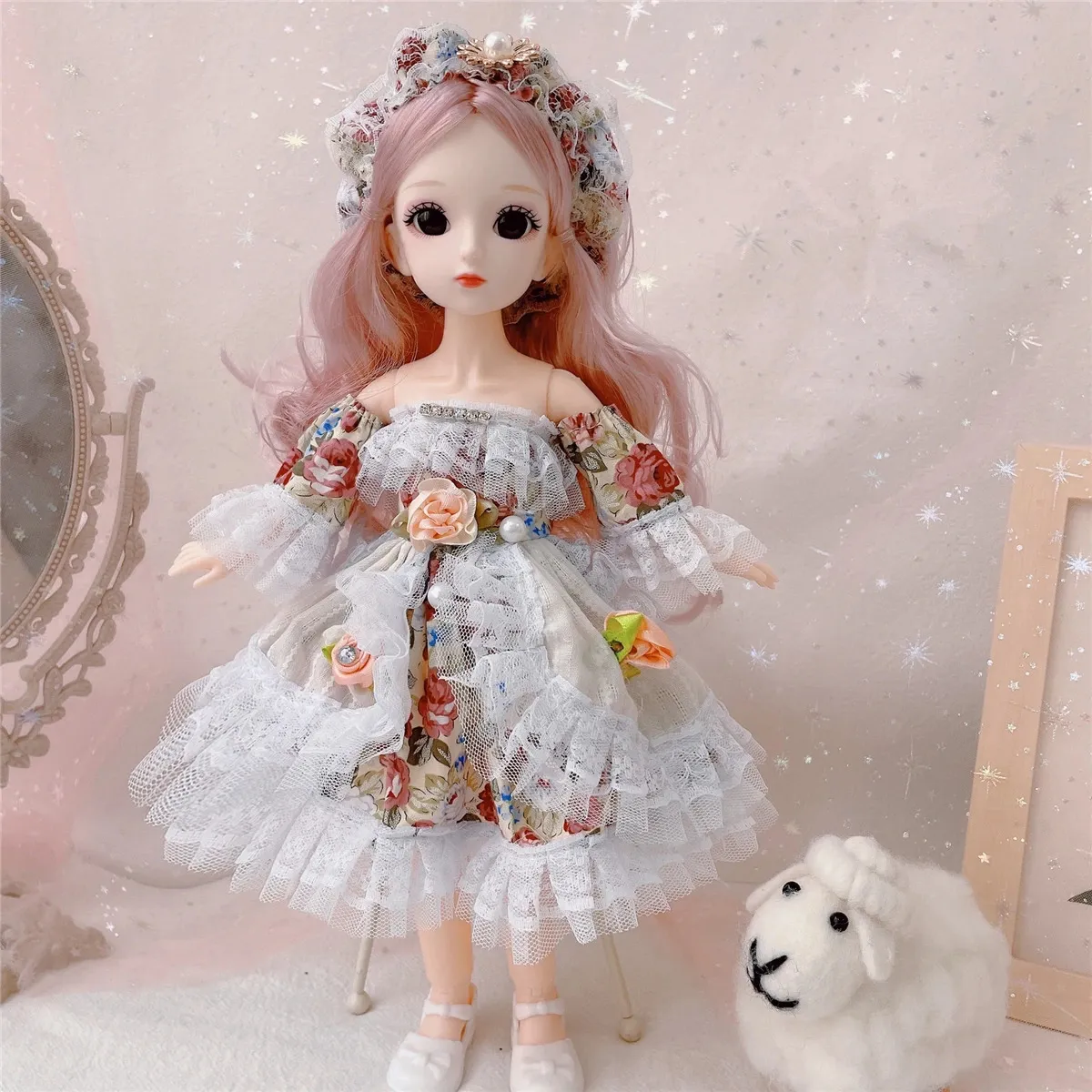 Poupées 16 30 cm 12 "Mignonne fée princesse BJD poupée 23 articulations mobiles grands yeux cheveux doux modèle Action Figure cadeau jouets pour fille 231124