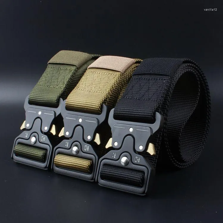 Waist Support 4.3Cm Real Nylon Buckle Cross-Border Outdoor Men'S Tactical Belt Wholesale Agent Can Engrave Logo