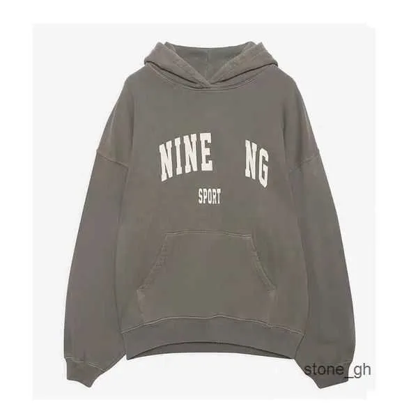 Anines bing homes men 's hoodies 스웨트 셔츠 새로운 뜨거운 판매 23ss 여자 디자이너 패션면 후드 ab anines bing classic letter print 2 kr9r