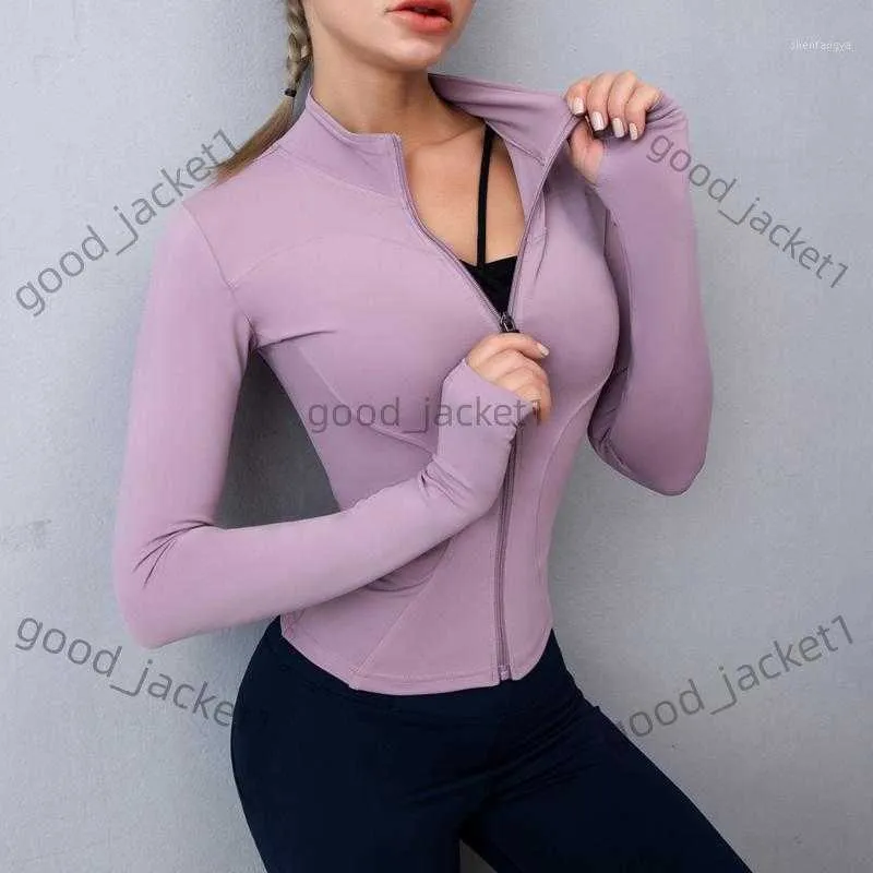 lululemen Tracksuits Active Sets Yoga Outfit Sports Jackets Women Sport Shirts Slim Fit Long Sleeved Fitness Coat Crop Tops with Thumb Holes Gym Lululemens HFNM