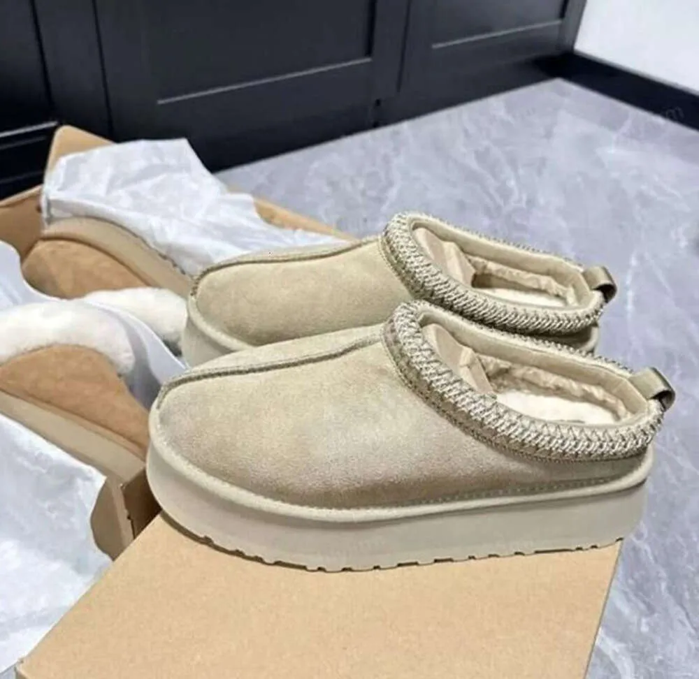 Designer Classic Ultra Mini Boots Snow Boot Platform Women Men Fur Sheepskin Tasman Tazz Chestnut Sand Mustard Seed Beige Driftwood Australian Winter Ankle shoe QQ