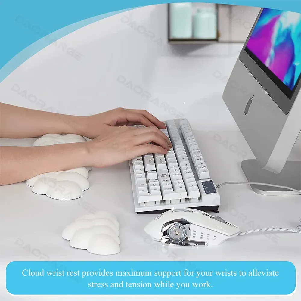 thumbnail image 2 of Mousepad With Wrist Support Mouse Wrist Rest, Ergonomic Memory Foam Mouse Wrist Support, Resin Hand Rest Pad Cushion Gaming Office Computer Laptop Pain Relief Easy Typing Mousepad With Wrist Rest 2 of 11