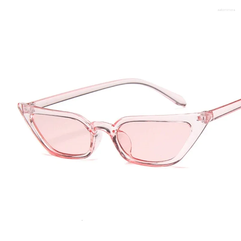Sunglasses Cateye Vintage Red Pink Woman Brand Designer Retro Points Sun Glasses Female Superstar Lady Cat Eye
