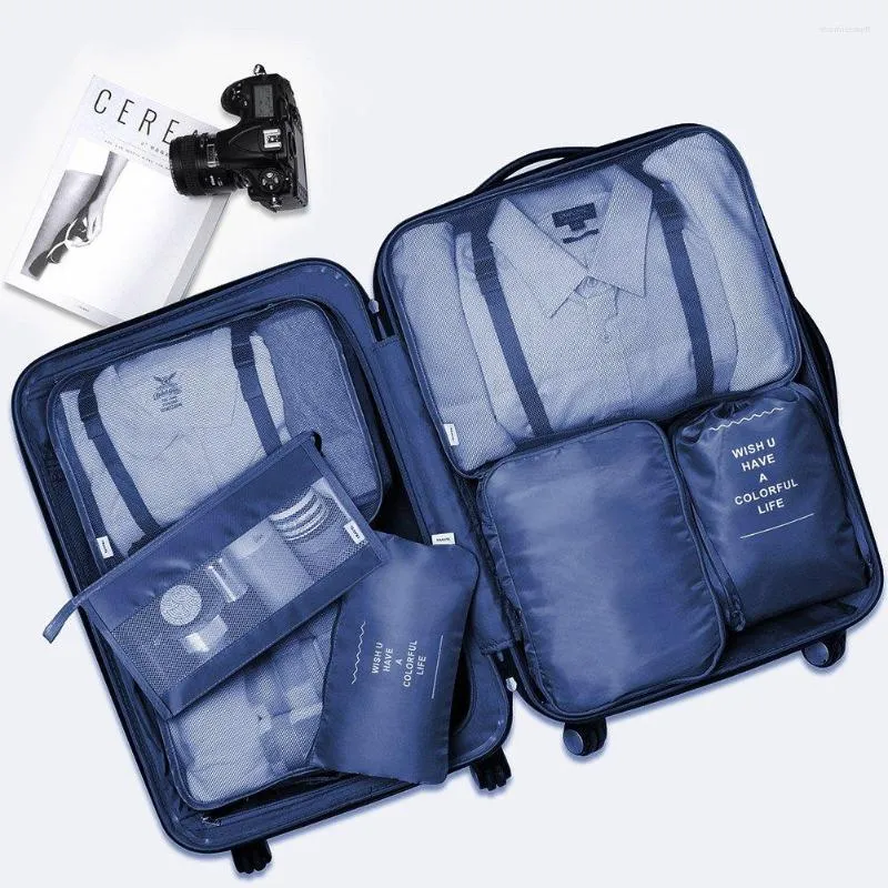 7pcs/set Travel Clothing Storage Bags