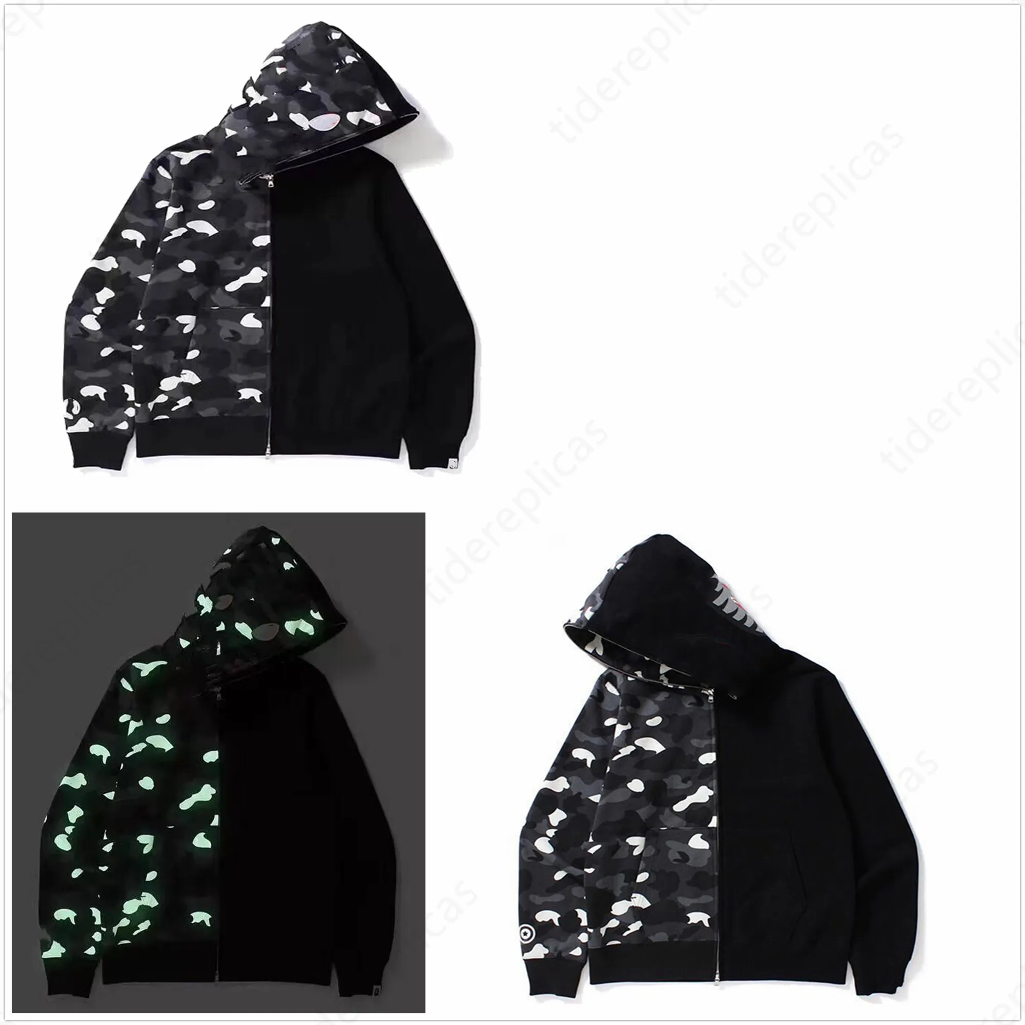 Mens Hoodies Designer Hoodie Sweatshirts Letters Camo Hoody Oversized Cotton Zip Sweaters Hoodys Embroidered Cardiganxll146