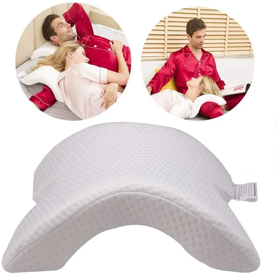 Oreiller Oreiller orthopédique incurvé en forme de U pour le sommeil Oreiller à main en mousse à mémoire de forme Produits orthopédiques creux Oreiller cervical Voyage Dormeurs latéraux 231124